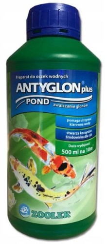 Przejdź do produktu Preparat na glony do oczka wodnego ANTYGLON 500 ml