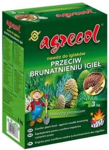 Przejdź do produktu Nawóz do iglaków na brązowienie igieł 3kg AGRECOL