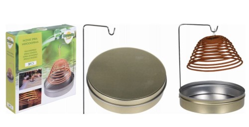 Przejdź do produktu Kadzidełko spirala citronella bariera na komary 13cm 473913