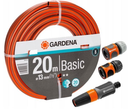 Przejdź do produktu Wąż ogrodowy 1/2 20m Basic + złączki 18133 Gardena