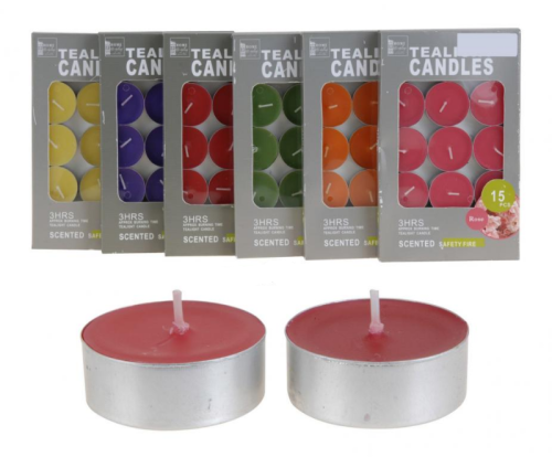Przejdź do produktu Świeca świeczka zapachowa tealight 15szt 40299 