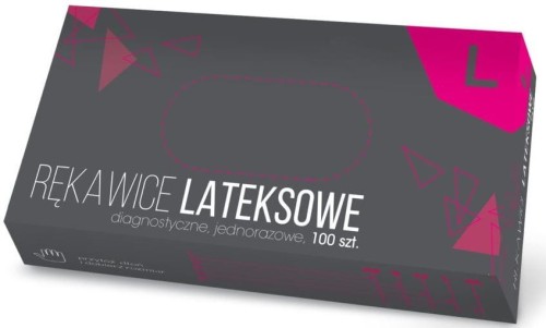 Przejdź do produktu Rękawiczki lateksowe L 100szt rękawice medyczne