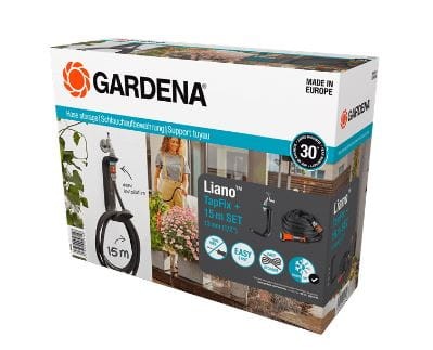 Przejdź do produktu Wąż Liano 10 m z wieszakiem TapFix Gardena 18596