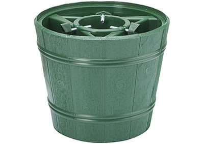 Przejdź do produktu Stojak choinkowy plastikowy Fi 9,5cm z pojemnikiem na wodę pod choinkę 34cm