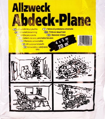 Przejdź do produktu Folia malarska plandeka okryciowa ochronna biała 4x5m 20szt 3007