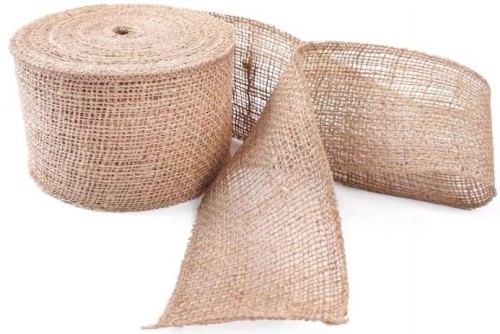 Przejdź do produktu Taśma jutowa 10cm x 25m naturalna dekoracyjna