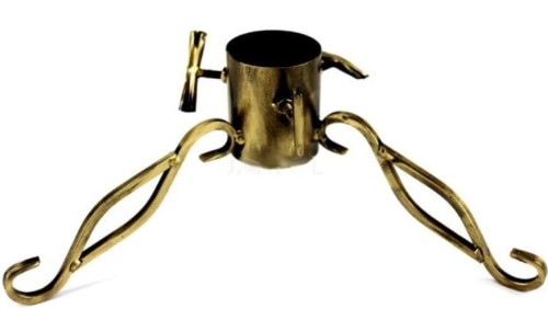 Przejdź do produktu Stojak na choinkę metalowy złoty 895