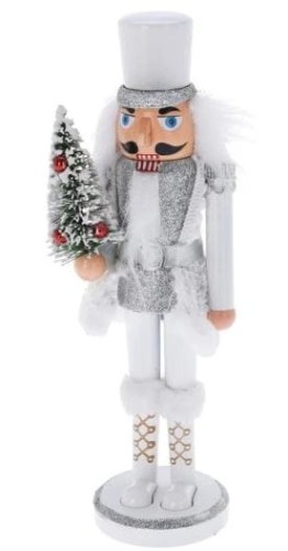 Przejdź do produktu Dziadek do orzechów srebrny 28 cm 341752