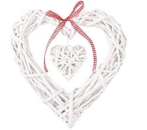 Przejdź do produktu Serce wiklinowe ozdoba wisząca 25 cm 1604319-25