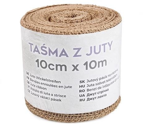 Przejdź do produktu Taśma jutowa dekoracyjna 10 cm x 10 m 9849