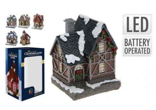 Przejdź do produktu Domek świąteczny LED 10 cm 317361