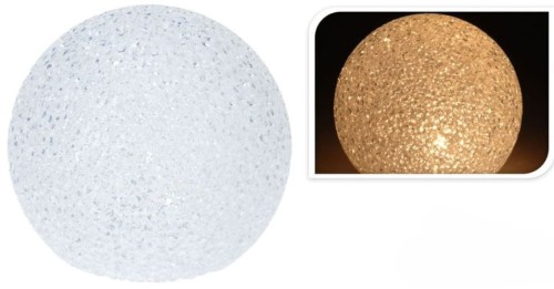 Przejdź do produktu Kula świąteczna świecąca 18cm biały ciepły 142260