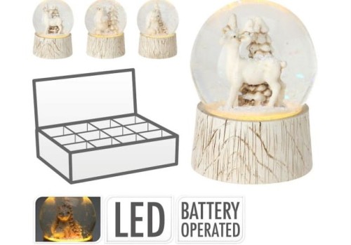 Przejdź do produktu Kula świąteczna wodna ze zwierzętami 6,5cm 584562