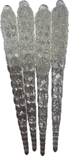 Przejdź do produktu Sople lodu akrylowe 14 cm 4 szt 244800