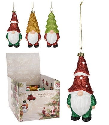 Przejdź do produktu Ozdoba wisząca zawieszka na choinkę krasnal 717595