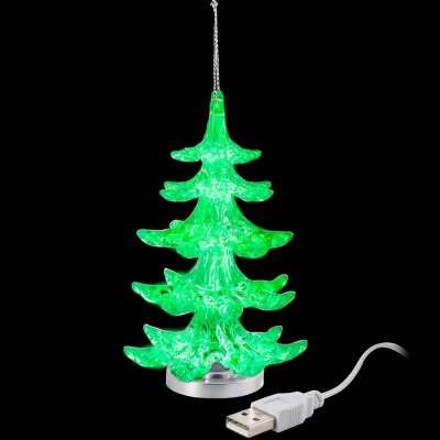 Przejdź do produktu Choinka LED na USB 12cm 491350 zmienia kolory