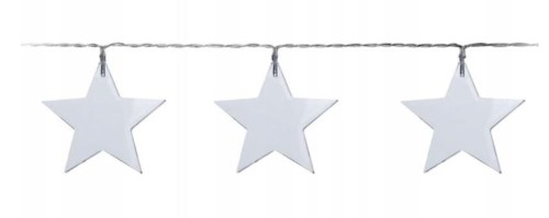 Przejdź do produktu Lampki gwiazdki przezroczyste 10 LED girlanda na baterie 822588