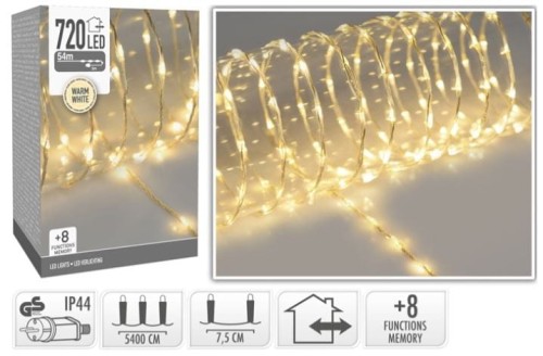 Przejdź do produktu Lampki choinkowe biały ciepły 720 LED 993220