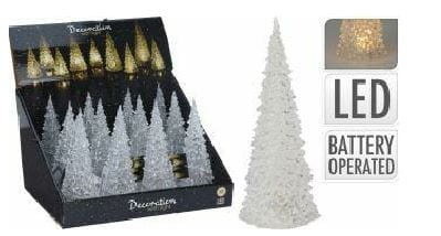 Przejdź do produktu Choinka akrylowa led 21,5 cm biały ciepły 600118