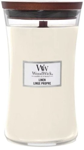 Przejdź do produktu Świeca Linen Woodwick 610g