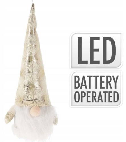 Przejdź do produktu Krasnal świąteczny świecący Led 30cm 938580