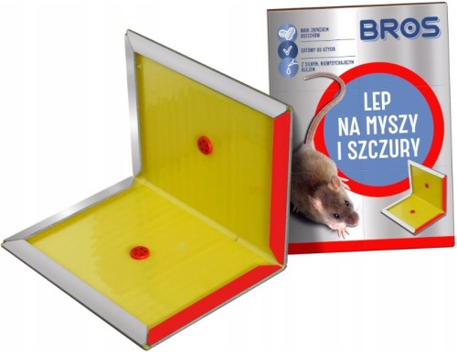 Przejdź do produktu Lep na myszy szczury pułapka zapach orzechowy Bros 396
