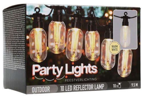Przejdź do produktu Łańcuch świetlny 10 led oświetlenie party 9,5 m 518435
