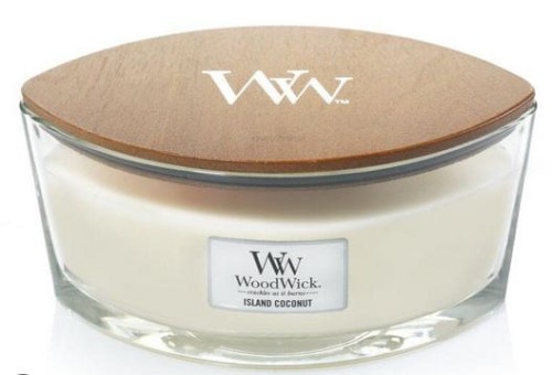 Przejdź do produktu Świeca elipsa Woodwick Island Coconut 453 g Yankee Candle
