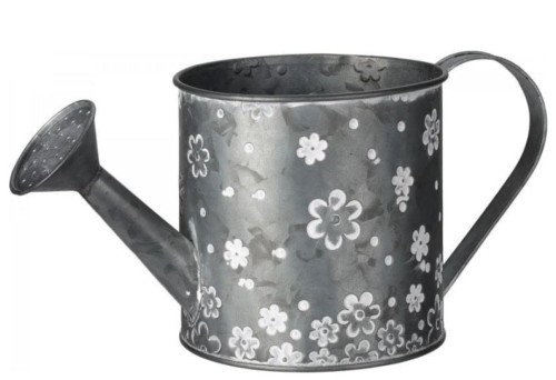 Przejdź do produktu Osłonka na kwiaty konewka metalowa ocynkowana 28cm 495660