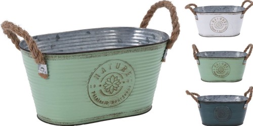 Przejdź do produktu Osłonka na doniczkę żebrowana 14x12x24 cm 498005