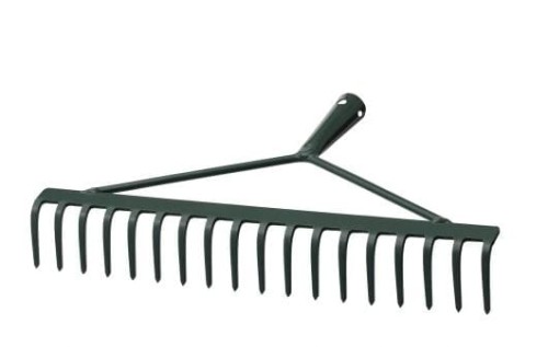 Przejdź do produktu Grabie metalowe 18-zębne 45 cm bez trzonka Kard 185