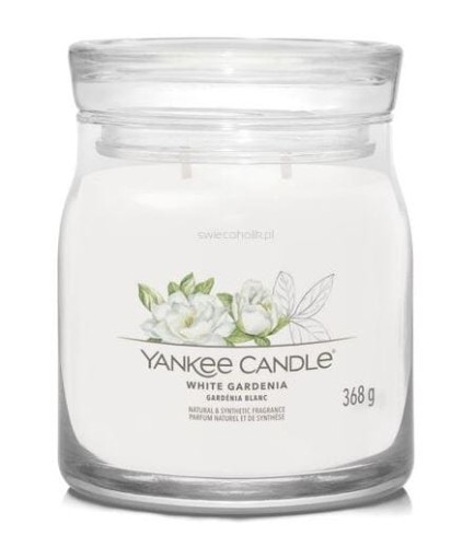Przejdź do produktu Świeca w słoiku średnia White Gardenia signature 368 g