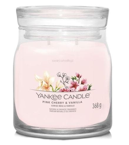 Przejdź do produktu Świeca w słoiku średnia Pink Cherry & Vanilla 368 g