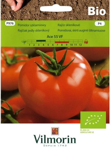 Przejdź do produktu Pomidor szklarniowy Ace 55 VF Bio 0,5g Vilmorin