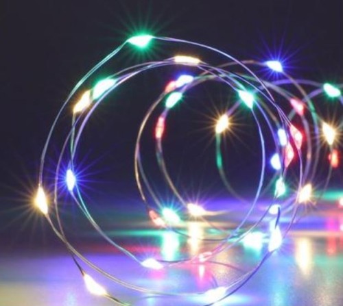 Przejdź do produktu Lampki na druciku na baterie kolorowe 40 LED 667654