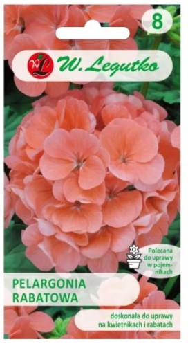 Przejdź do produktu Pelargonia rabatowa łososiowa GAMA F1 0,05g nasiona