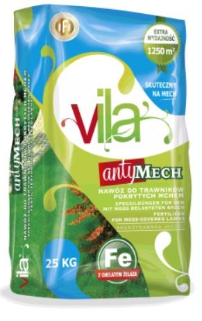 Przejdź do produktu Nawóz do trawy z mchem Antymech 25kg Vila na 1250m2