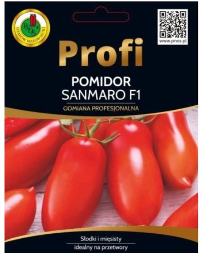 Przejdź do produktu Pomidor gruntowy na przetwory Sanmaro F1 0,2g PNOS