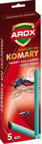 Przejdź do produktu Kadzidełka antykomarowe pałeczki na komary meszki 5szt AROX