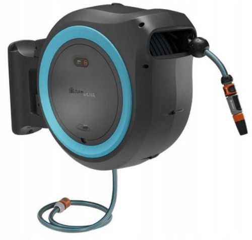 Przejdź do produktu Bęben akumulatorowy naścienny na wąż 35m  PowerRoll XL Gardena 18640