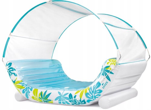 Przejdź do produktu Pływająca wyspa materac fotel z baldachimem INTEX 56294