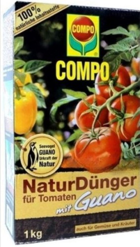 Przejdź do produktu Nawóz do pomidorów z guano 1kg Compo