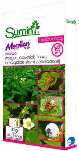 Przejdź do produktu Mospilan 10g środek na mszyce ćmę bukszpanową mączliki opuchlaki Sumin