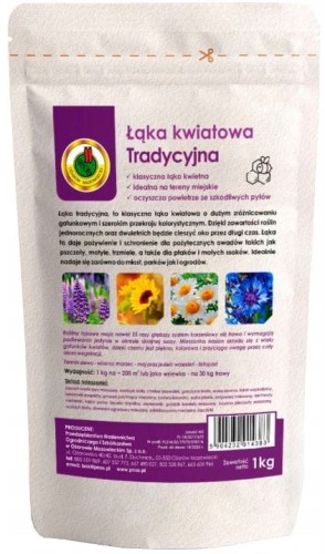 Przejdź do produktu Nasiona kwiatów Łąka Kwiatowa Tradycyjna 1kg Pnos na 200m2 lub 30kg trawy