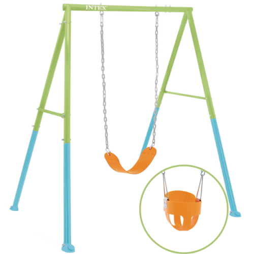 Przejdź do produktu Huśtawka ogrodowa pojedyncza  dla dzieci 2w1 Intex 44113