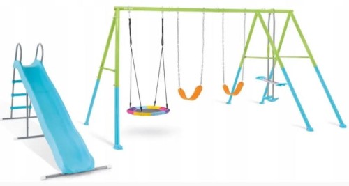 Przejdź do produktu Huśtawka ogrodowa dla dzieci 4w1 zjeżdżalnia Intex 44151