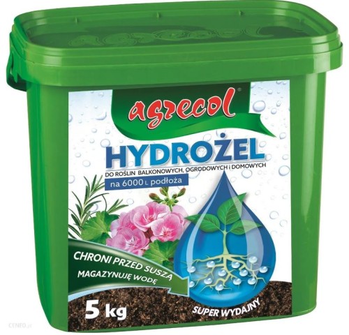 Przejdź do produktu Hydrożel preparat magazynujący wodę 5kg AGRECOL 