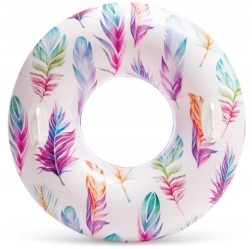Przejdź do produktu Koło dmuchane z uchwytami do pływania piórka Intex 58263