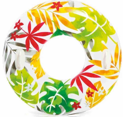 Przejdź do produktu Koło dmuchane z uchwytami do pływania liście żółto-czerwone Intex 58263