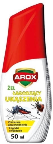 Przejdź do produktu Żel łagodzący ukąszenia owadów komarów os Arox 50ml